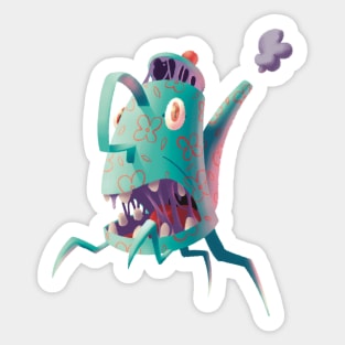 Attack of the kettle mimic Sticker